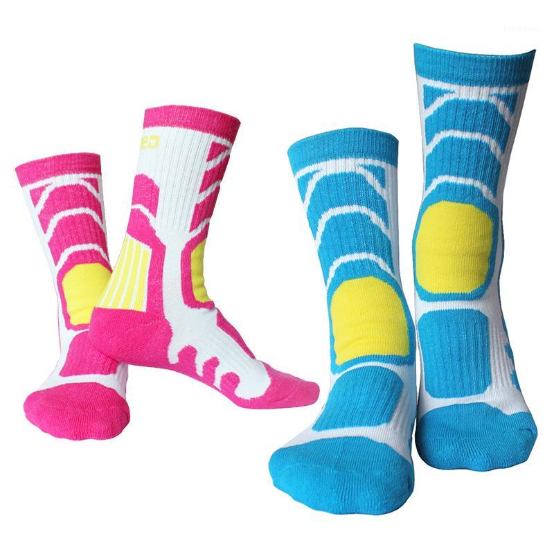 

1 Pair Outdoor Sports Socks Children Anti-slip Anti-sweat Breathable Roller Skating Skiing Cycling Hosiery Footwear Accessories1