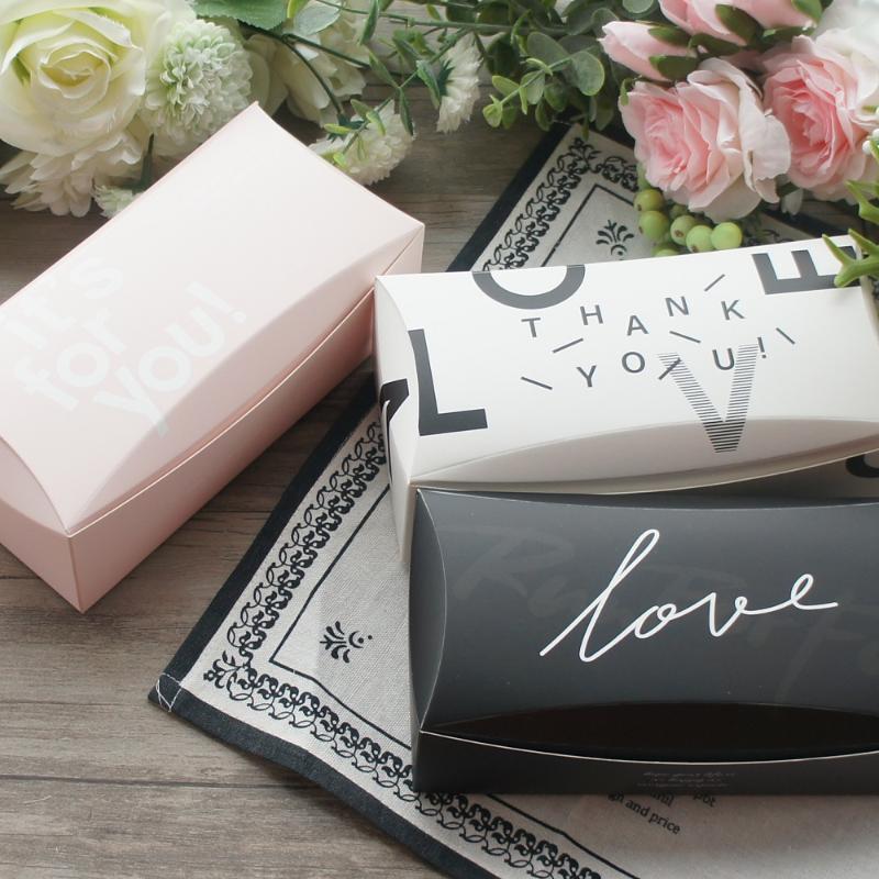 

18.5*9*6cm 10 Pcs black white pink paper Box as candy packaging Party wedding Birthday Gift Baking Boxes soap Packaging