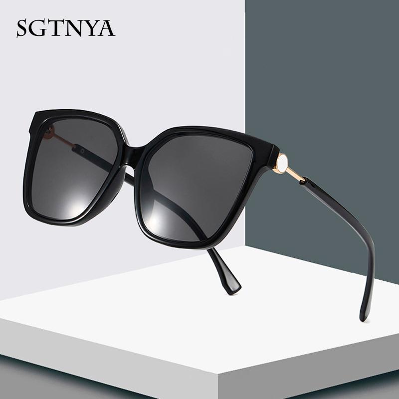 

European and American fashion large frame sunglasses ladies retro high-end glasses wild trend personalized sunglasses UV400