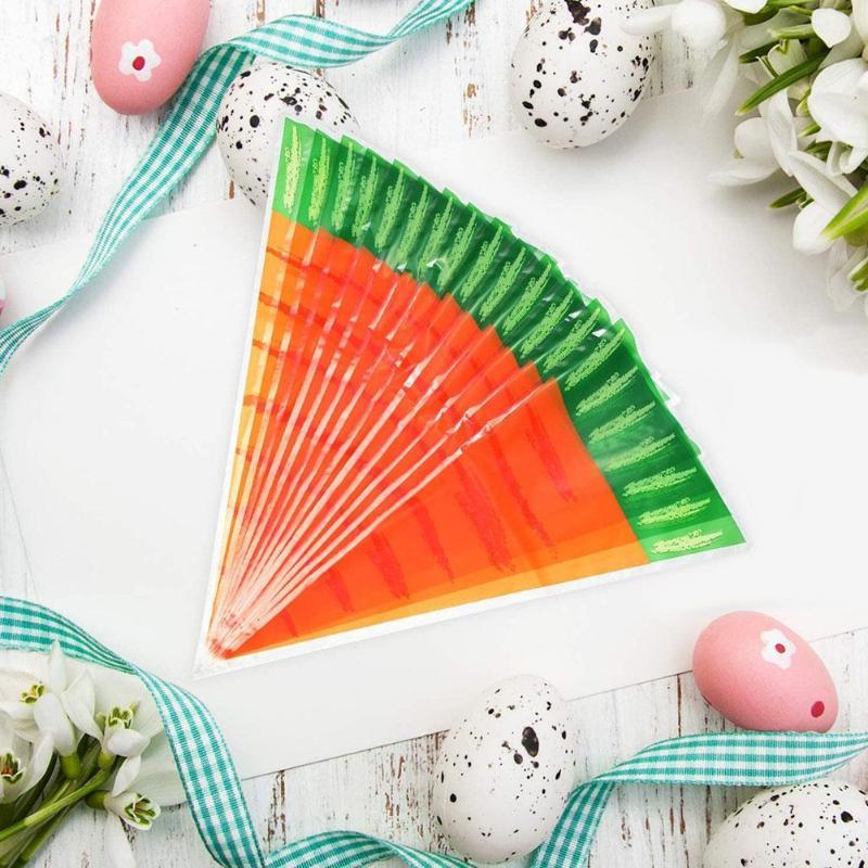 

Creative Carrot Candy Cream Bag Easter Deco Home Carrot Decoration Festival Cone Party Treat Kids Bags Cute Gift Packa Y1C9