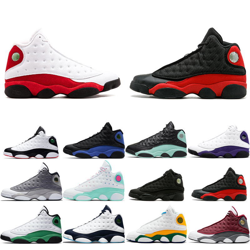 

13s man basketball shoes Atmosphere Grey Aurora Green Cat bred Chicago court purple Flint He Got Game Hyper Royal LUCKY playground colors athletic outdoors winter