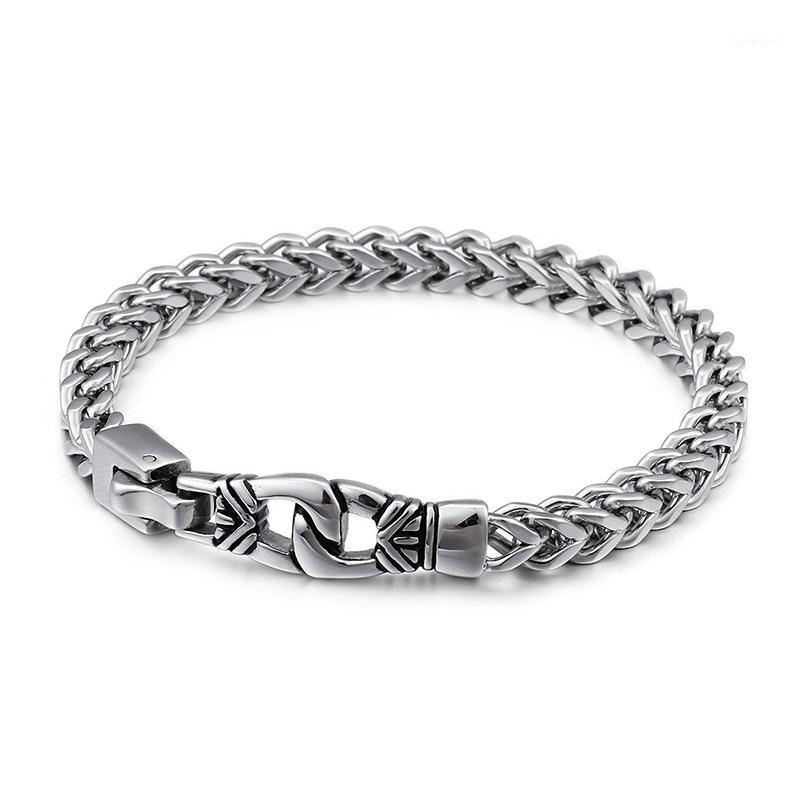 

Men's keel fashion bracelet Titanium steel simple steel bracelet1