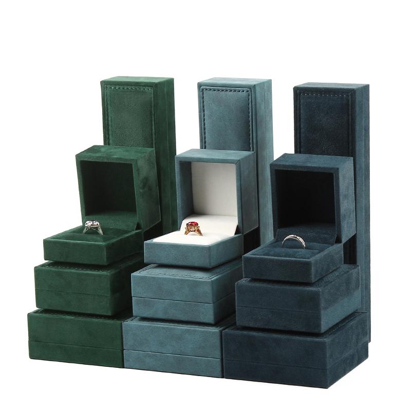 

Jewelry Pouches, Bags 2021 Thick-sided Box/ring Box Necklace Storage Box/high-end Gift Case