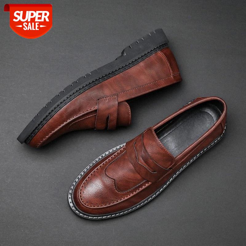 

Men Casual Shoes Brand Genuine Leather Mens Loafers Moccasins Comfy Breathable Slip on Driving Shoes Black Plus Size 38-44 #U52t
