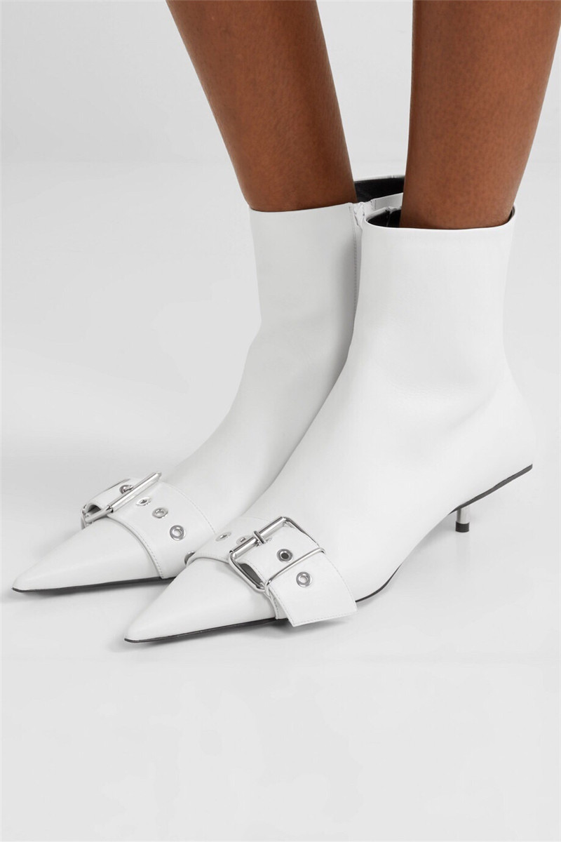 

2021 Western Leap Shoes Low Leather Finger Mode Paris Women's Standing in Tornozelo Cowboy Boots for Women Hqxn, The picture