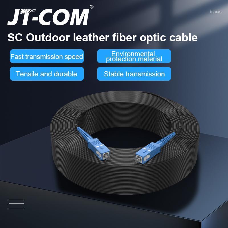 

SC UPC to SC UPC Fiber Optic Drop Cable Single Mode Simplex 2.0mm Outdoor Fiber Optic Patch Cord Optical Patch Cable1