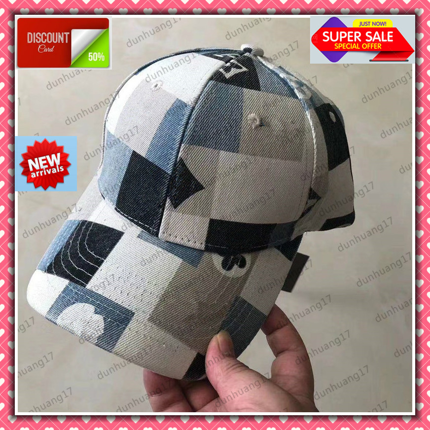 

Classic series brand baseball cap designer four-leaf clover pattern letter logo cotton multicolor sun hat brand men's baseball cap, Multi