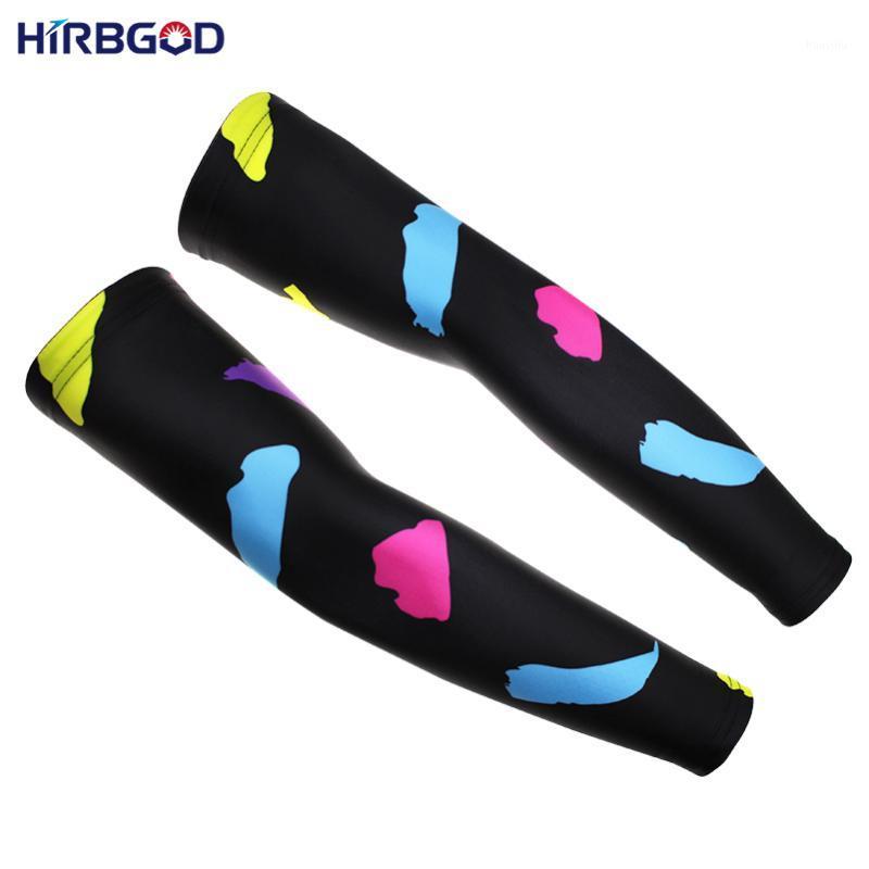 

HIRBGOD Riding Protection Arm Sleeves Breathable Arm Warmers Sport Accessories Sun Shade UV Protection Covers, XT1201, Red