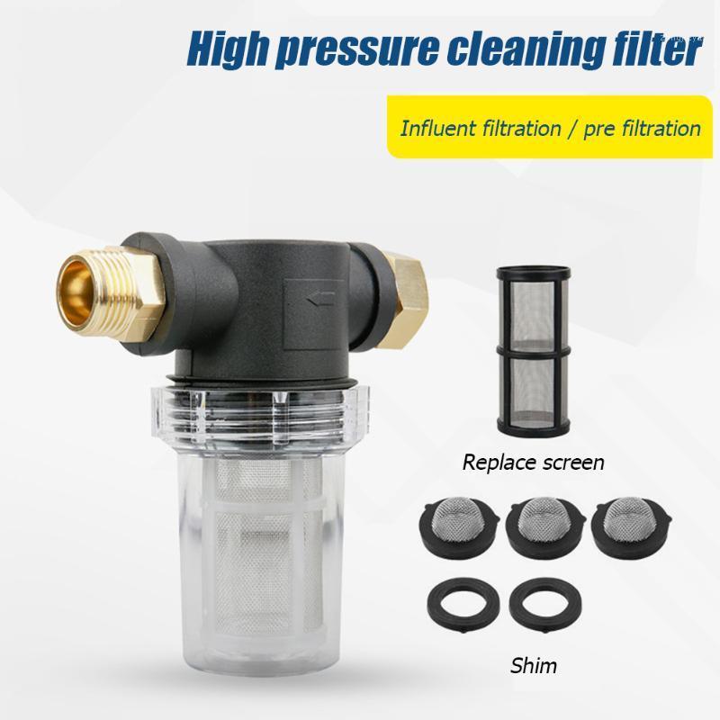 

40 Mesh Screen Clear Bowl Inline Water Filter Brush Microfiber Towel for Pressure Washer 3/4 Thread1