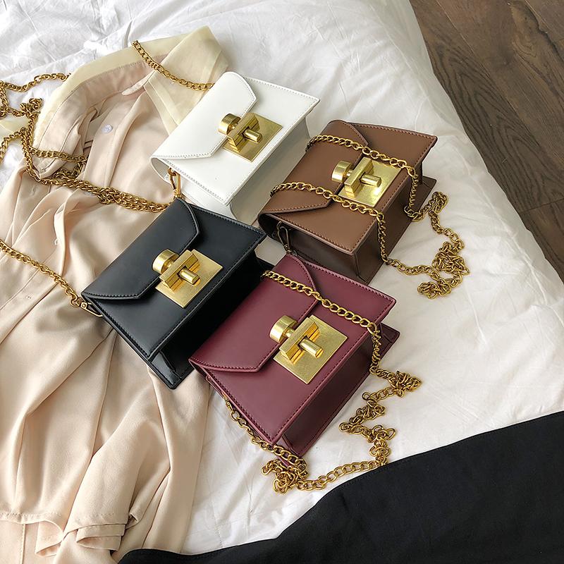 

Fashion Designer Women Shoulder Bag Lady Purple Leather Messenger Handbag Female Solid Prom Flap Crossbody Small Square Bags, Black