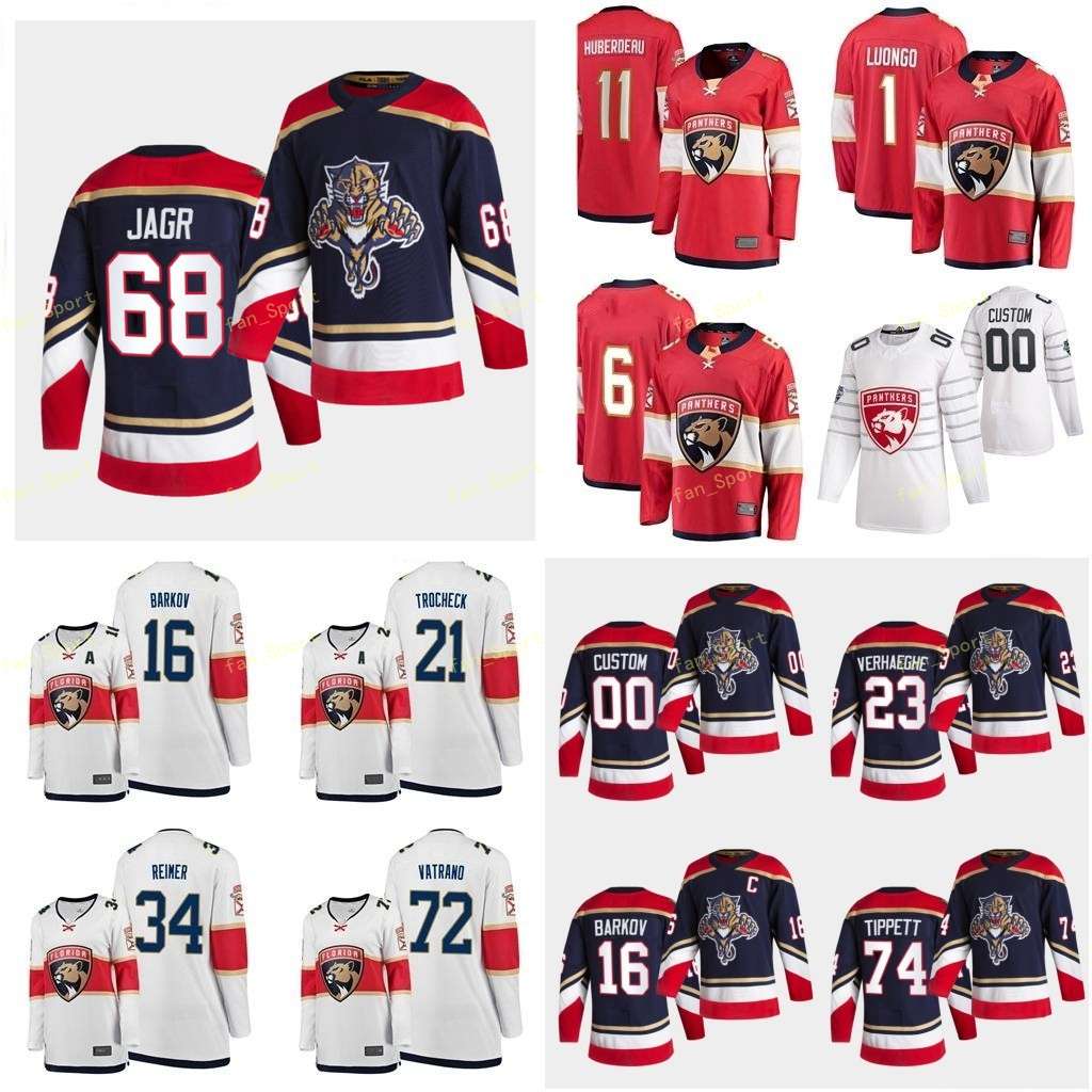 

Florida Panthers 2021 Reverse Retro Jersey Vatrano Frank Verhaeghe Carter Weegar MacKenzie Wennberg Alexander Yandle Keith Custom Stitched, Mens red home