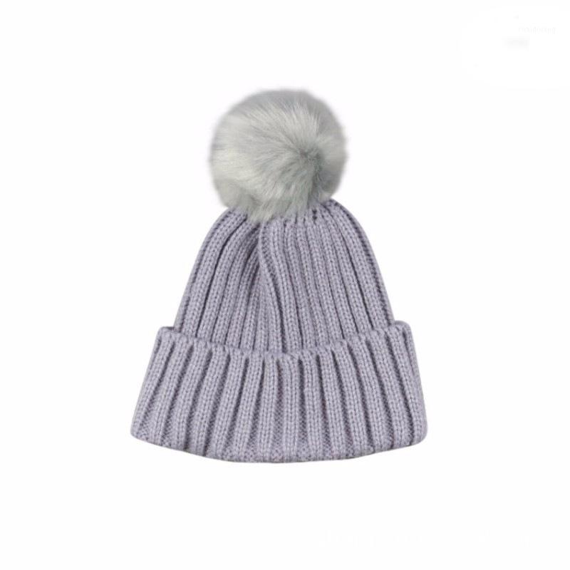 

12 Colors Autumn Winter Crochet Baby Fur Pom Pom Hats Girls Boys Cap Kids Beanie Infant Hat New Children Baby Cap Child1