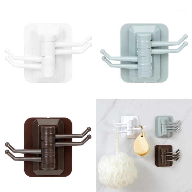

Self-Adhesive Hook Multi-Purpose Hooks Hanger For Kitchen Bathroom Strong Stick Wall Hanger 180 Degree Rotatable Multifunction1