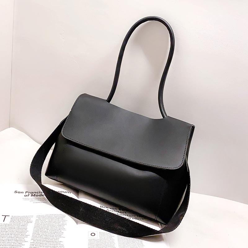 

YANIGELAN Brand Design Ladies Bag Female Retro Shoulder Messenger Pack Quality PU Leather Women Totes Shopping Bags Sac De Luxe, Black
