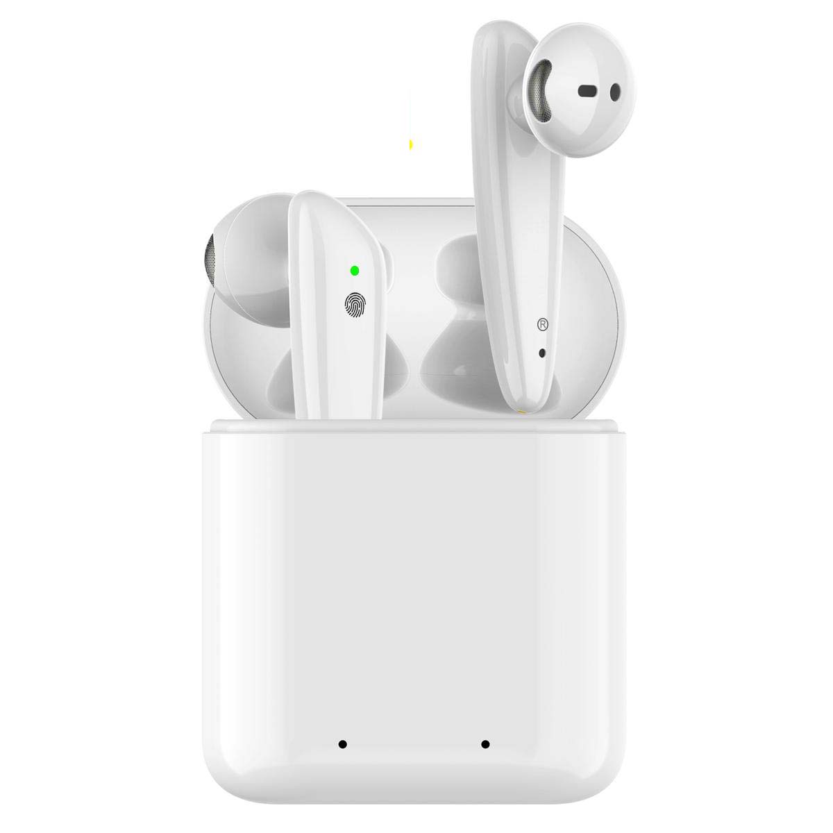 

Newest Gen 3rd Earphones earbuds with GPS and Rename Smart Sensor Wireless charging Touch control headset Fedex ship, White