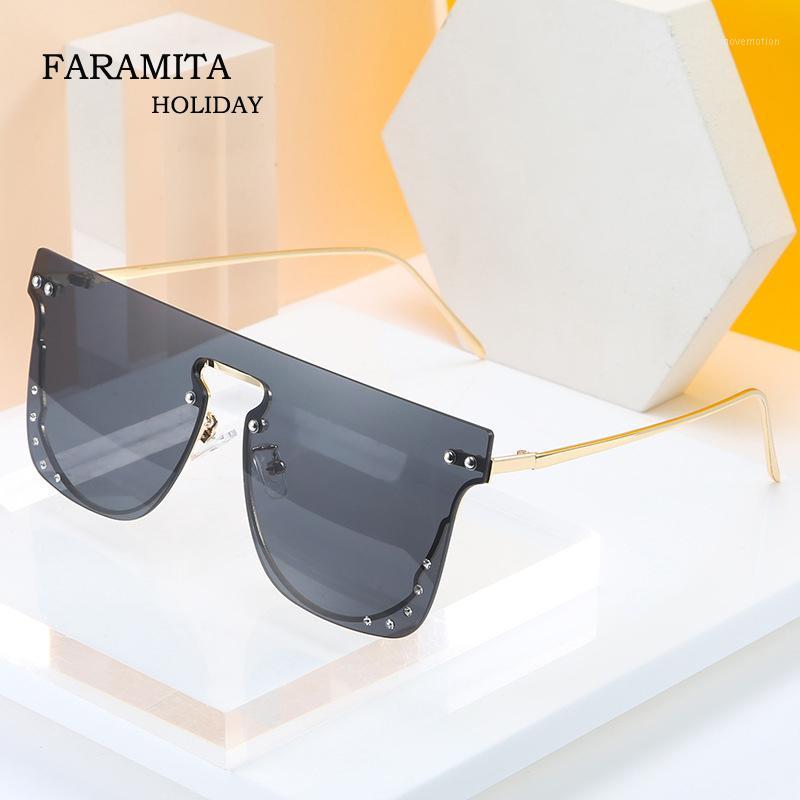 

Faramita Holiday Goggle Women Man Gradient UV400 Fashion Hip hop Woman Sun Glasses Men Sunglasses Mirror Trendsetters Street1