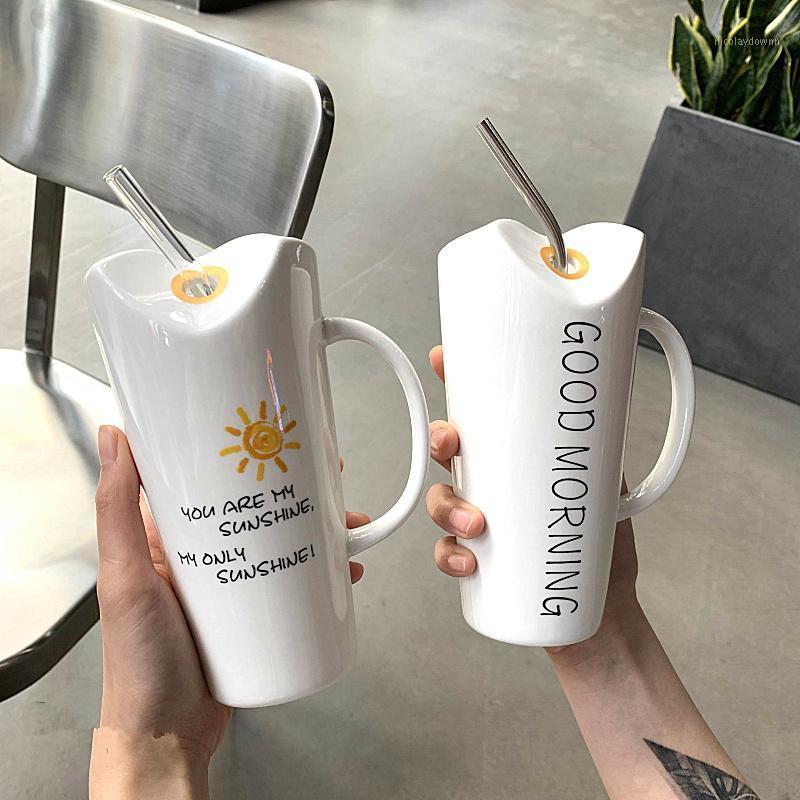 

Cute Words Ceramics Mugs coffee mug Milk office Cups Drinkware the Best birthday Gift with Gift Box for friends1