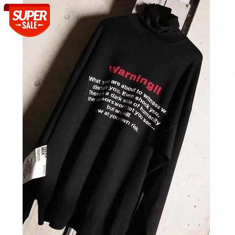 

Vetements Men Women T-shirt High Quality Wool Turtleneck Vetements Oversized T Shirt #c20G, White;black