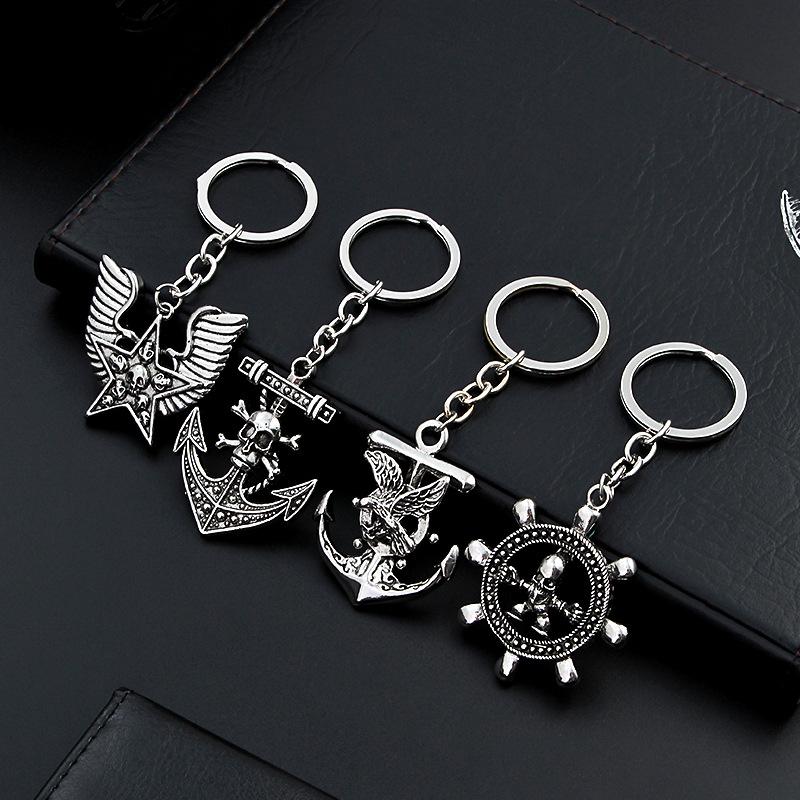 

Keychains Car Keychain Anchor Series Alloy Key Chain Metal Ring Creative Holder Keyring Auto Accessories