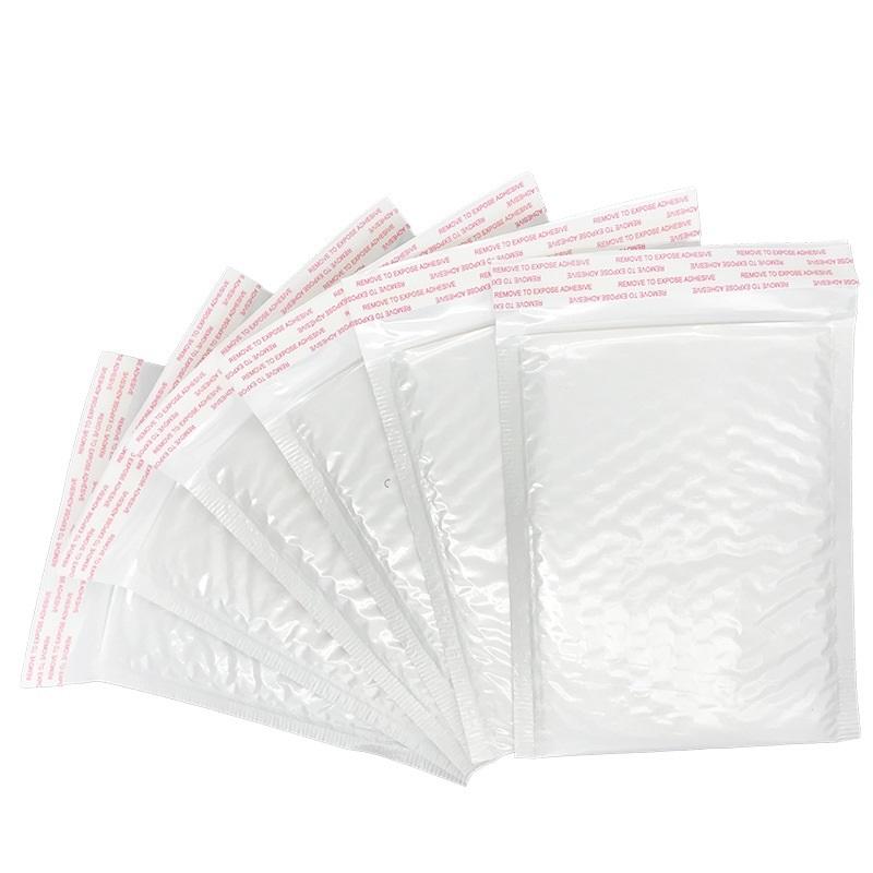 

10 PC White Foam Film Shipping Envelope With Bubble Different Specifications Padded Packaging Wrap Bag
