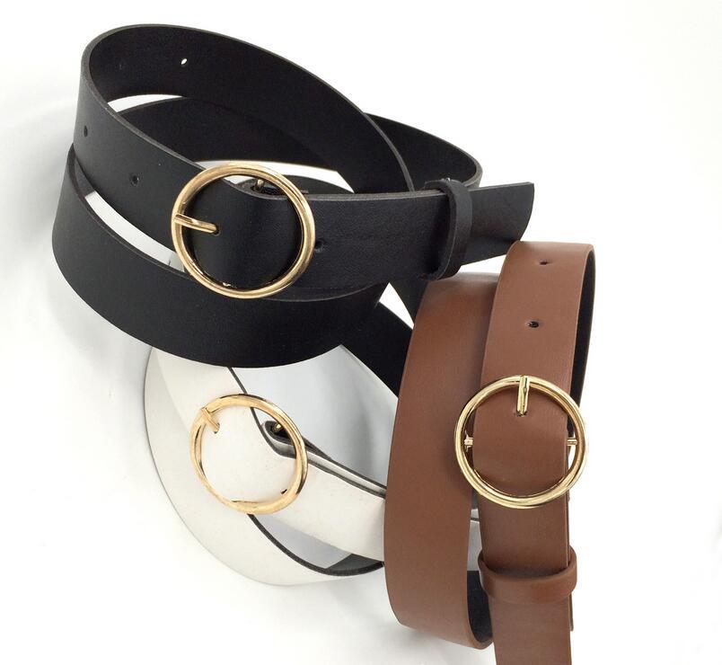 

By DHL 500pcs Round Women Solid Fashion Buckle Waist Casual Shape Belt Ceinture Femme Cinturon Waist belt