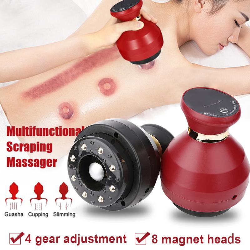 

Electric Cupping Massage Machine Guasha Suction Scraping Massager Negative Pressure Meridian Dredge Body Slim Physiotherapy