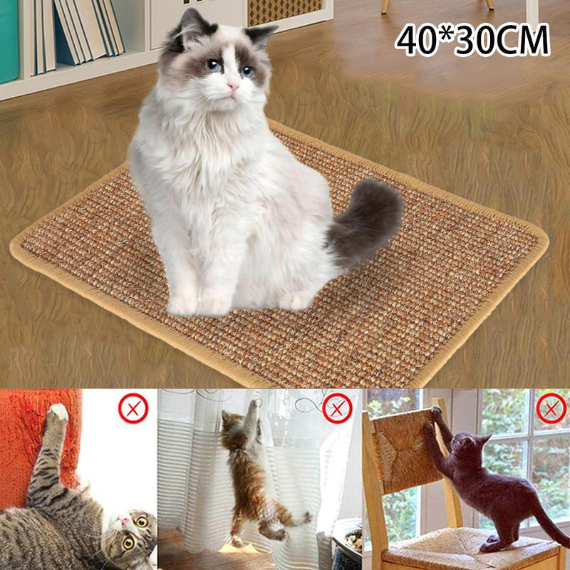 

Cats Scratcher Natural Sisal Kitten Pad Climbing Tree Chair Table Mat Cat Scratch Mat Furniture Protector Mats Pet Play Toys