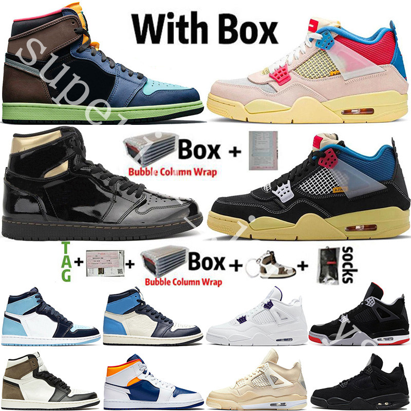 

Sail Black Cat Bred 4 4s Guava Ice Twist White Cement What The Mens Basketball Shoes 1 1s Travis Scotts Obsidian UNC Chicago Women Sneakers, 41