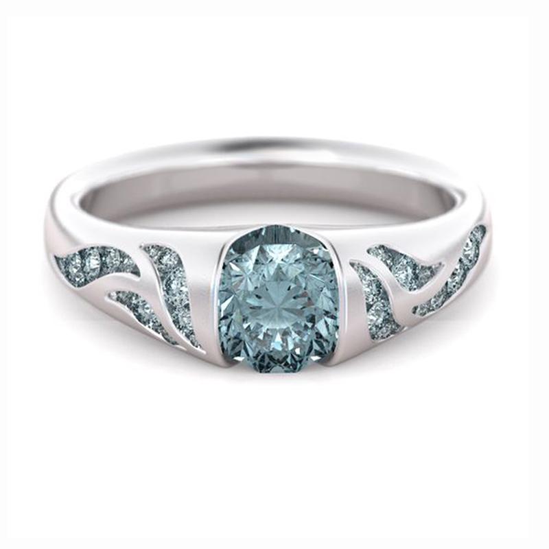 

Fashion Lady Ring Classic Women Multicolored Line Crystal Ring Jewelry Accessories for Female Wedding Anniversary Gift