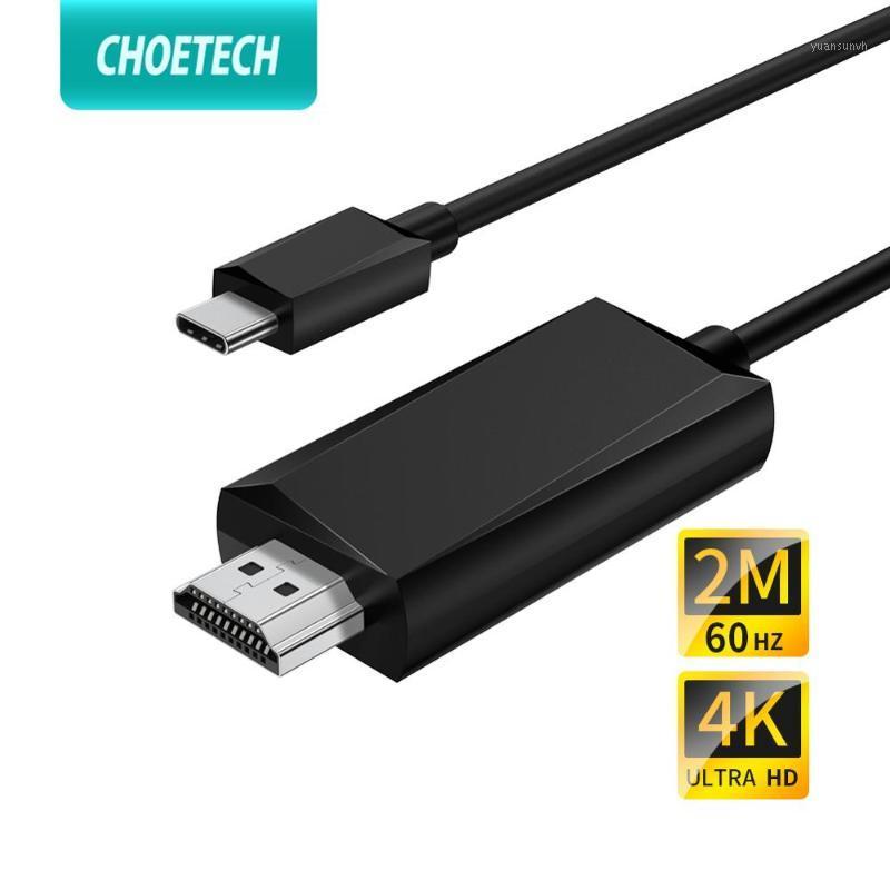 

CHOETECH USB C to Cable 4K 60Hz 2m for MacBook Pro Air 2020 Compatible Thunderbolt 3 USB Type C to Cable1