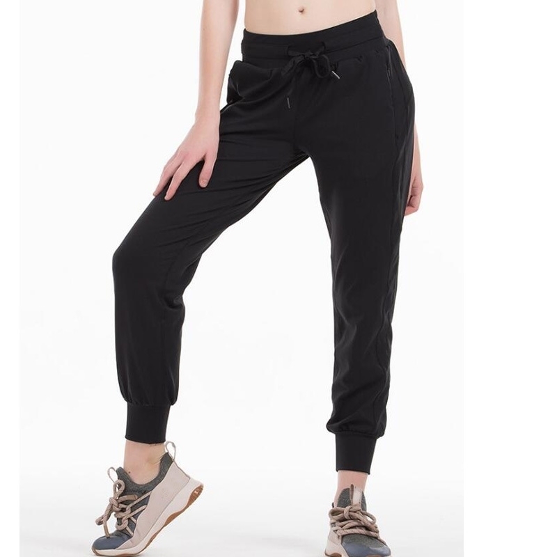 

women Stretch thick fabric sport pants ankle-Length Pants 201031, Light gray