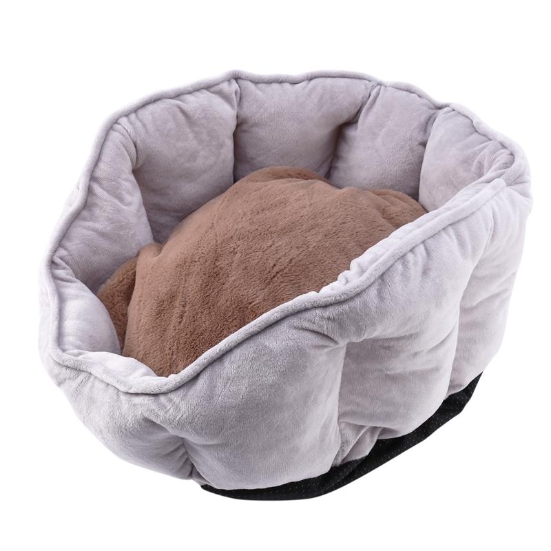 

Warm Cat Bed House Pet Puppy Sofa Kennel Mat Winter Cat Sleeping Beds for Small Medium Dogs Cats Cama, Gray