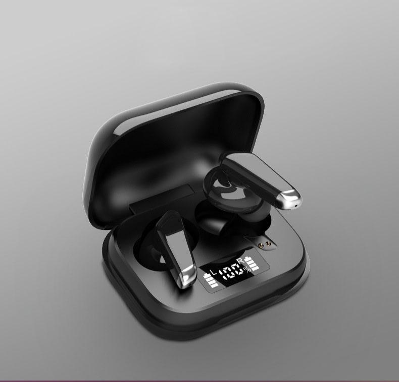 

Mini Ariculares Bluetooth 5.0 Wireless LED Earphones 9D Hifi Stereo Sports Waterproof Earbuds Headsets With Microphones, White