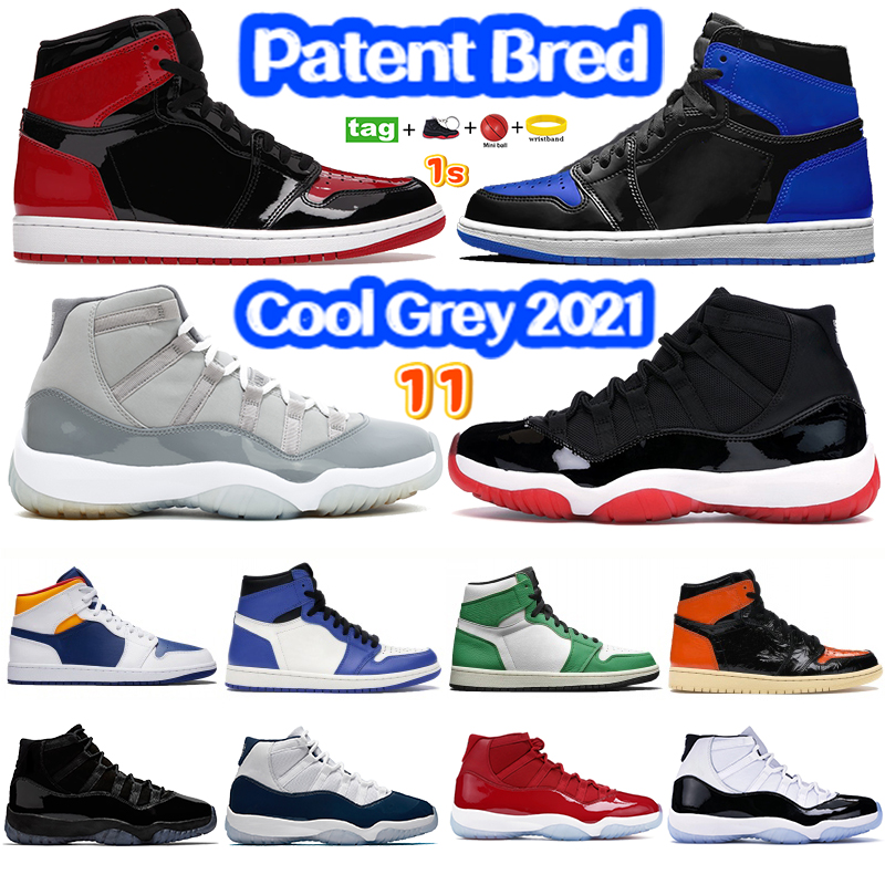 

Fashion 1 11s Basketball Shoes 1s 11 Cool Grey Bubble gum Royal Patent Bred Bordeaux University Blue Animal Instinct Low Legend Blue Men Sneakers Women Trainers, #48- bubble wrap packaging