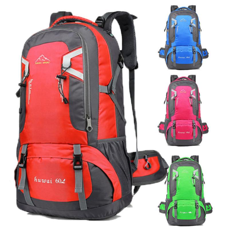 

2021 New 40L/60L Backpacks Climb USB Charging Large Capacity Backpack Travel Backpacks Outdoor Sport Waterproof Bag XA158Y, Red 40l