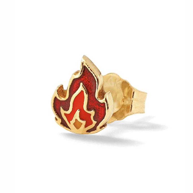 

Stud Creative Fashion Fire-shaped MAMA Earrings Set Dripping Letters Women's Valentine's Day Gifts Prom Jewelry Wholesale