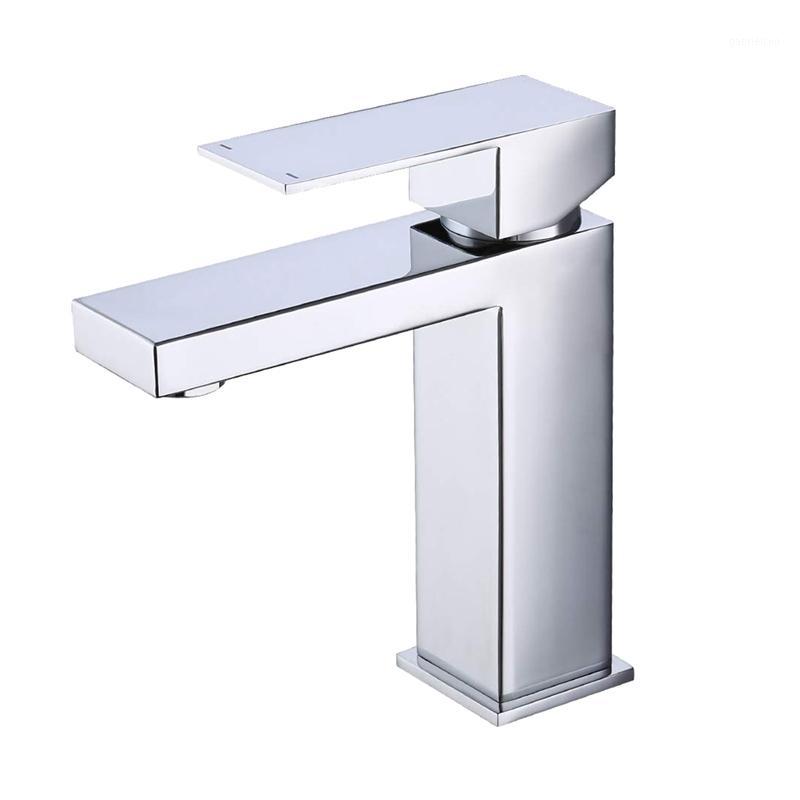 

Bathroom Sink Single Handle Lead-Free Type Stainless Steel Faucet Lavatory Single Hole Vanity Sink Faucet Polished Chrome1