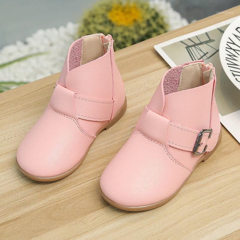 

Fashion Girls Shoes Spring Aurumn Children Kids Shoes Princess White Black Red Baby Girl Boots1