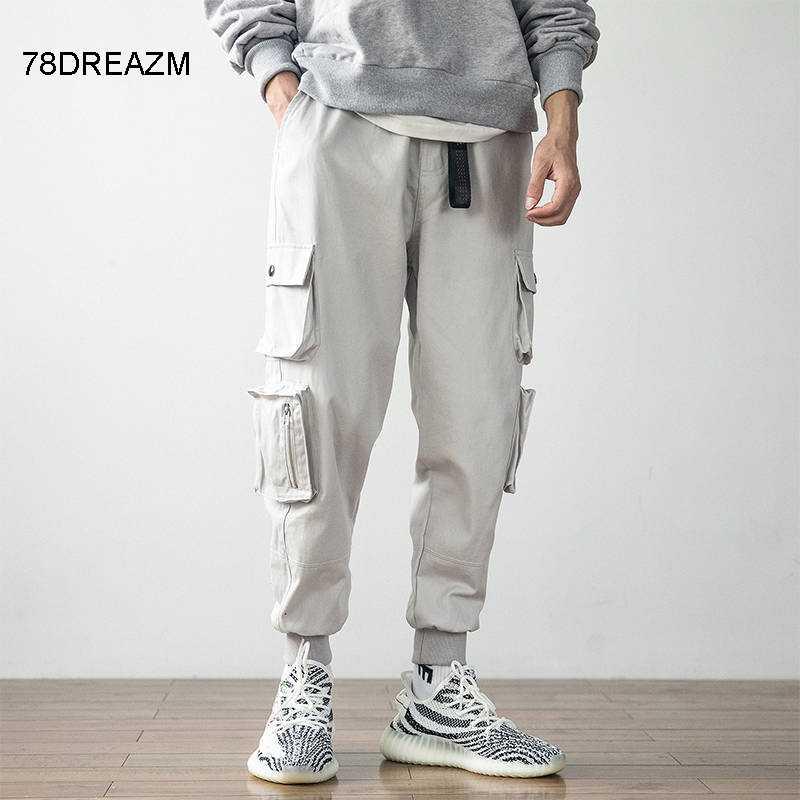 

Men Hip Hop Pants Streetwear Fashion Cargo Pant Casual Pants Male Harem Trousers Jogger Sweatpants Men With Side Pocket, 16