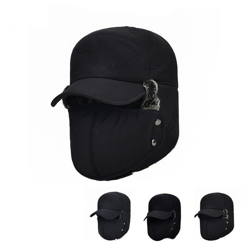 

Winter Cap Thermal Fleece Men Lady Ski Face Mask Neck Warmer Hood Hats Cap Outdoor Riding Beanies Face Mouth Cover Warm Hat New