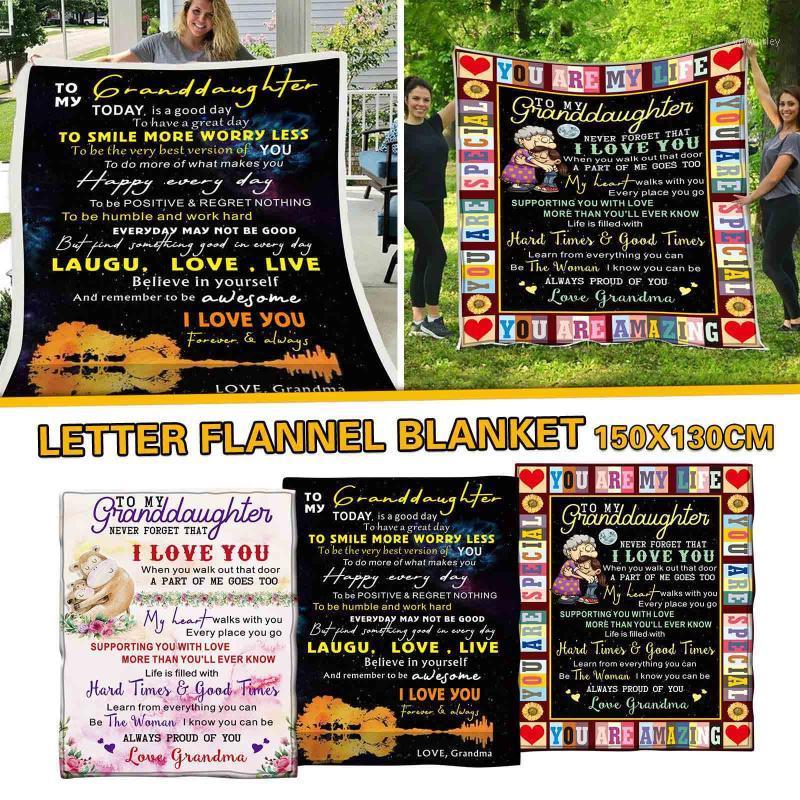 

Express Love Letter Flannel Blanket Comfortable Wrap Blanket Perfect 3D Print Keep Warm Soft  Home Textiles F111