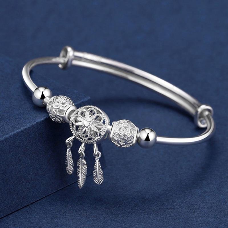 

Personality Cold Wind Dream Catcher Open Bracelet Fashion Ethnic Style Female Bracelet