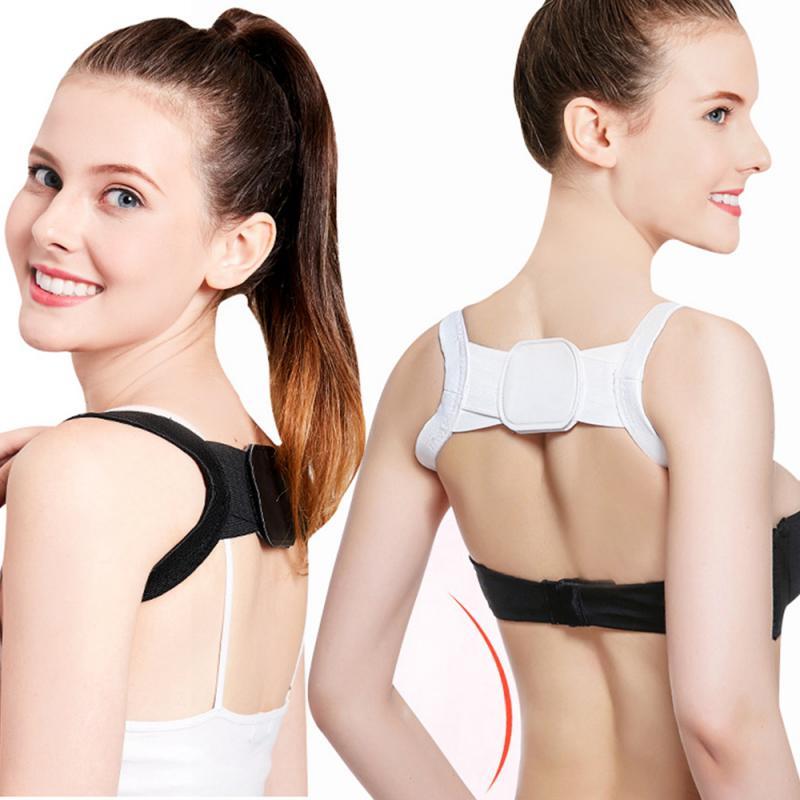 

Sports Back invisible Shoulder Corrector straight back correction strap hunchback breathable open orthopedic braces unisex, Black