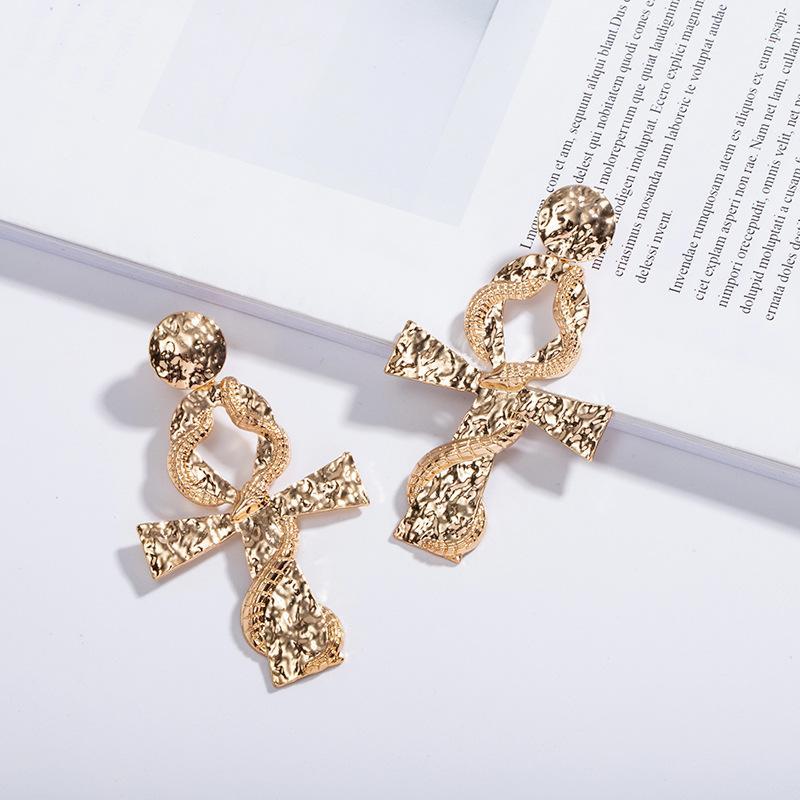 

2020 New Trendy Gold Dragon Snake Ankh Pearl Star Horn Minimalism Minimalist Earrings Korean Fashion Chic Women Party Jewelry1