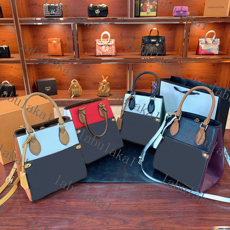 

2020 New Woman Shopping Bag High Quality Leather purse tote new fashion shoulder bag serial number date code with box