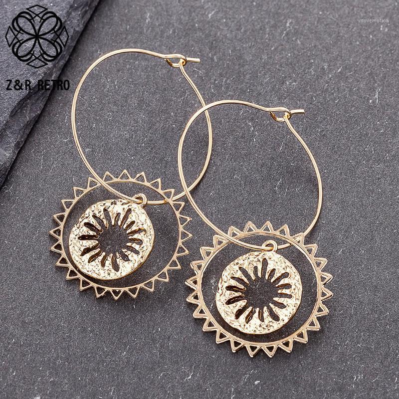 

Women's Vintage Gold Statement Earrings Jewelry Fashion Wholesale Female Statement Dangle Suspension Decoration Pendientes Gifts1