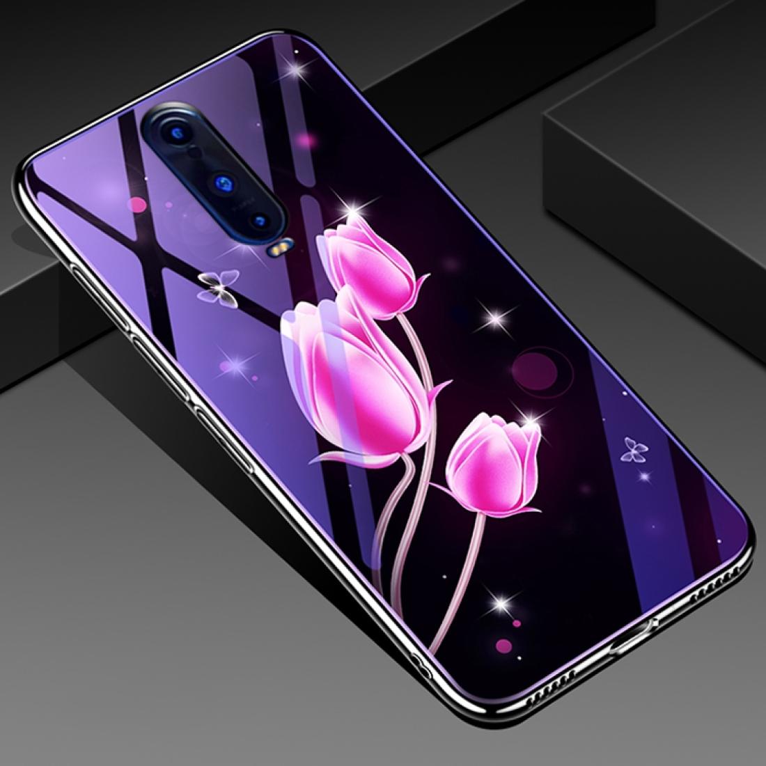 

For OPPO F11 F11 Pro Electroplated Edge Blue Light Glass Protective Case