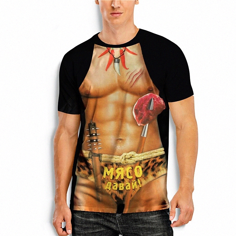 Men's T shirt 3D Print Cartoon 3D Round Neck Daily Holiday 3D Print Short Sleeve Tops Casual Fashion Black / Summer m7La#
