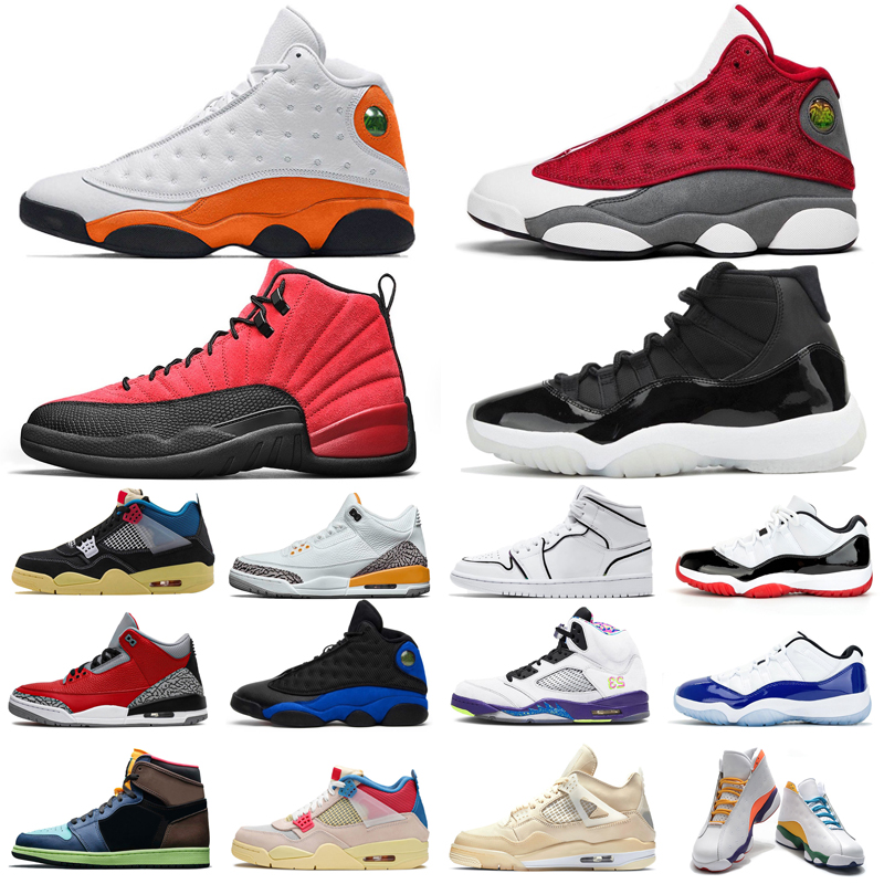 

OG Basketball shoes 1s 3s 4s 5s Sail Alternate Bel 11s 12s 13s 25th Anniversary Concord Flint Starfish mens womens trainers sports sneakers, 7-13 cement red