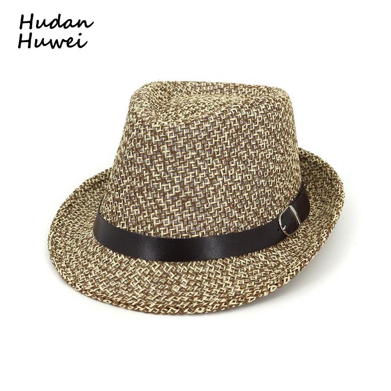 

Wide Brim Hats Summer Women Men Straw Jazz Cap Hat Beach Sunhat Panama Fedoras Chapeau Dance Headgear For Unisex GH-694, Black